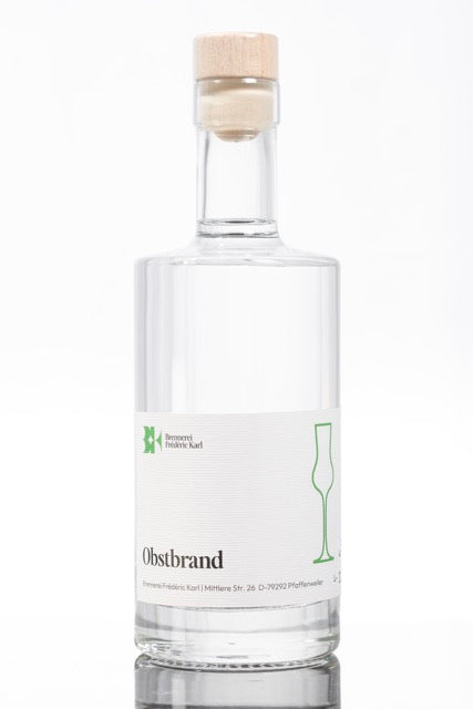Das Produktbild des original Obstbrand der Brennerei Karl aus Pfaffenweiler.