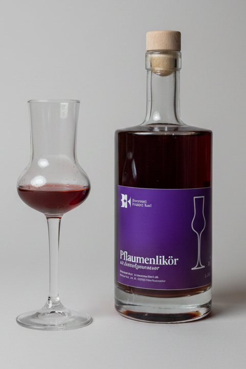 Pflaumenlikör mit Zwetschgenwasser